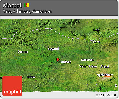 Satellite Panoramic Map of Marcol