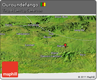 Satellite Panoramic Map of Ouroundéfango