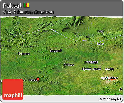 Satellite Panoramic Map of Paksal