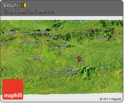 Satellite Panoramic Map of Vouri