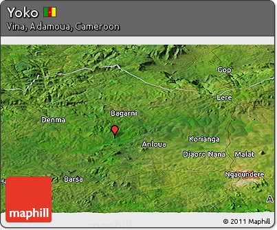 Satellite Panoramic Map of Yoko
