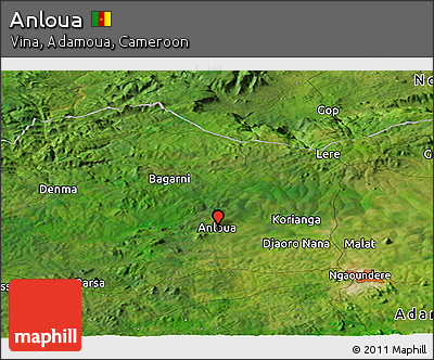 Satellite Panoramic Map of Anloua