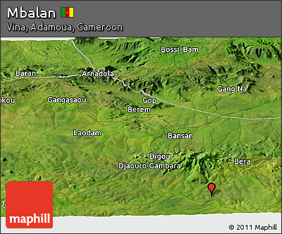 Satellite Panoramic Map of Mbalan