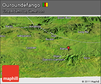 Satellite Panoramic Map of Ouroundéfango