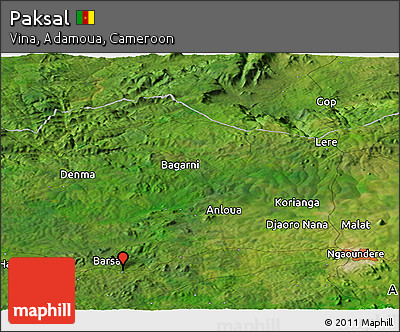 Satellite Panoramic Map of Paksal