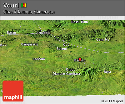 Satellite Panoramic Map of Vouri
