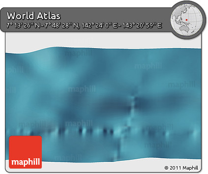 Satellite 3D Map of the Area around 7° 30' 57" N, 142° 52' 30" E