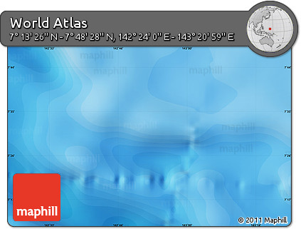 Political Map of the Area around 7° 30' 57" N, 142° 52' 30" E