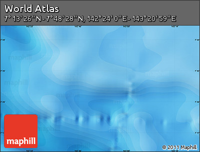 Political Map of the Area around 7° 30' 57" N, 142° 52' 30" E