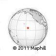 Outline Map of the Area around 7° 30' 57" N, 143° 34' 29" W, rectangular outline