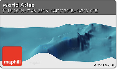 Satellite Panoramic Map of the Area around 7° 30' 57" N, 144° 34' 29" E