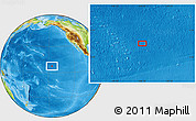 Physical Location Map of the area around 7° 30' 57" N, 146° 7' 30" W