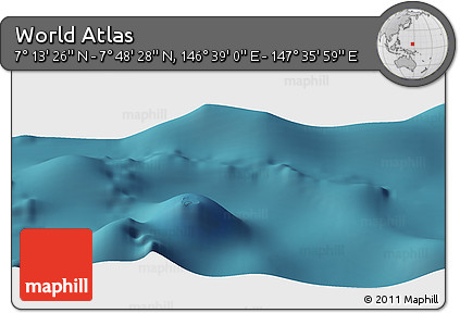 Satellite Panoramic Map of the Area around 7° 30' 57" N, 147° 7' 30" E