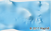 Physical 3D Map of the area around 7° 30' 57" N, 147° 58' 29" E