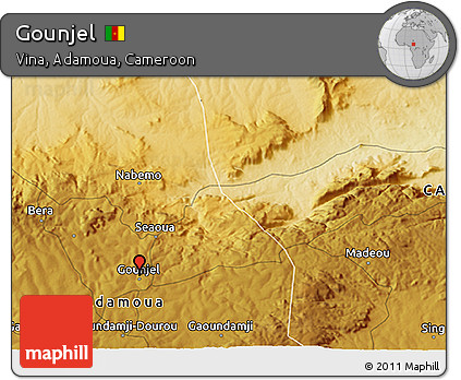 Physical 3D Map of Gounjel
