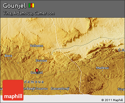 Physical 3D Map of Gounjel