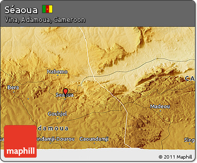 Physical 3D Map of Séaoua
