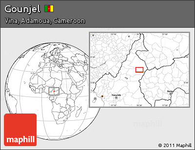 Blank Location Map of Gounjel