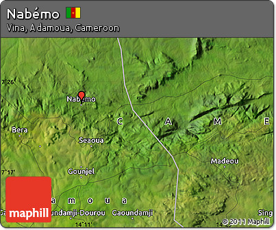 Satellite Map of Nabémo