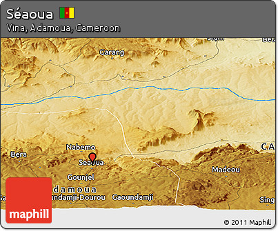 Physical Panoramic Map of Séaoua
