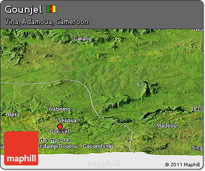 Satellite Panoramic Map of Gounjel