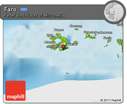 Physical 3D Map of Faro
