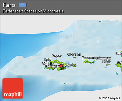 Physical Panoramic Map of Faro