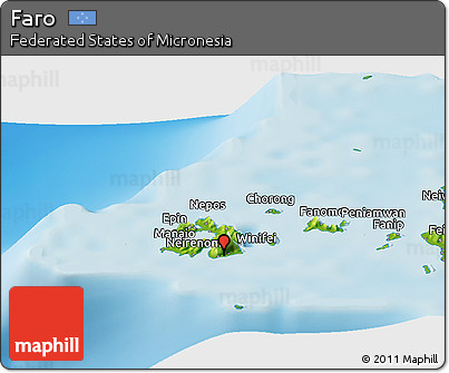 Physical Panoramic Map of Faro