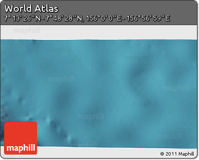 Satellite 3D Map of the Area around 7° 30' 57" N, 156° 28' 29" E