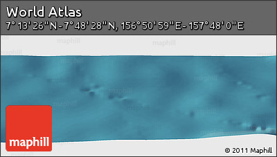 Satellite Panoramic Map of the Area around 7° 30' 57" N, 157° 19' 29" E