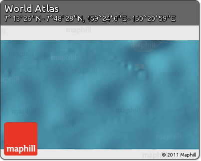 Satellite 3D Map of the Area around 7° 30' 57" N, 159° 52' 30" E