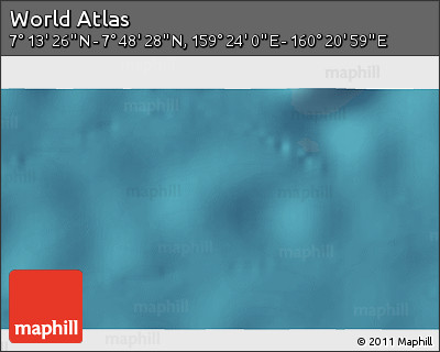 Satellite 3D Map of the Area around 7° 30' 57" N, 159° 52' 30" E