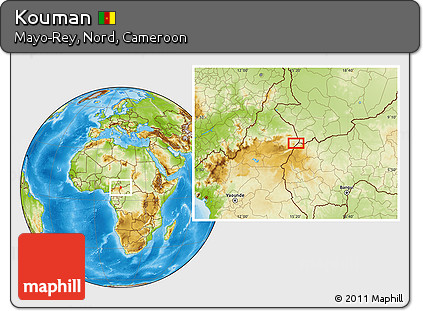 Physical Location Map of Kouman