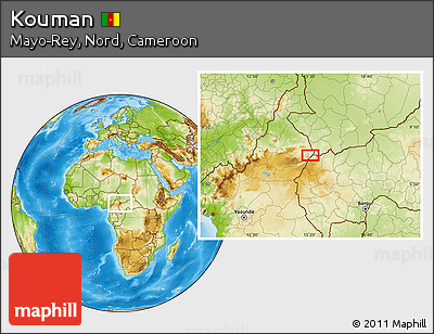 Physical Location Map of Kouman