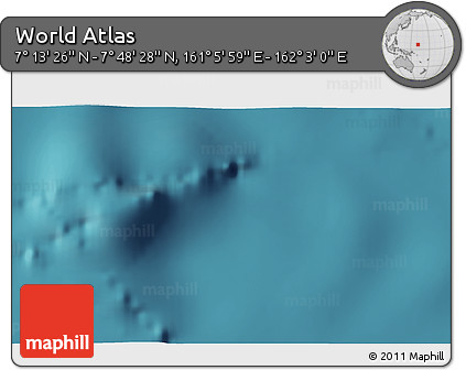 Satellite 3D Map of the Area around 7° 30' 57" N, 161° 34' 29" E