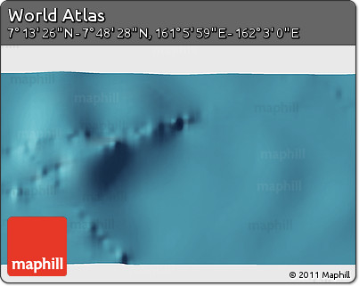 Satellite 3D Map of the Area around 7° 30' 57" N, 161° 34' 29" E
