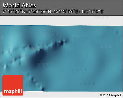 Satellite 3D Map of the Area around 7° 30' 57" N, 161° 34' 29" E