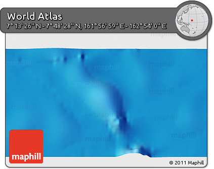 Physical 3D Map of the Area around 7° 30' 57" N, 162° 25' 30" E