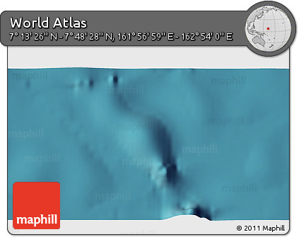 Satellite 3D Map of the Area around 7° 30' 57" N, 162° 25' 30" E