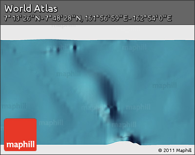 Satellite 3D Map of the Area around 7° 30' 57" N, 162° 25' 30" E