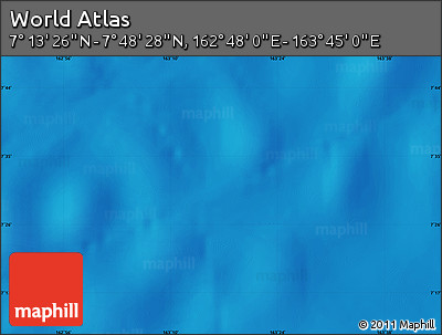 Physical Map of the Area around 7° 30' 57" N, 163° 16' 30" E
