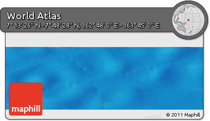 Physical Panoramic Map of the Area around 7° 30' 57" N, 163° 16' 30" E