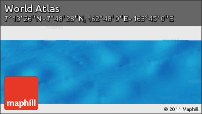 Physical Panoramic Map of the Area around 7° 30' 57" N, 163° 16' 30" E