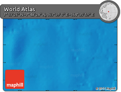 Physical Map of the Area around 7° 30' 57" N, 164° 7' 30" E