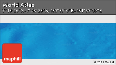 Physical Panoramic Map of the Area around 7° 30' 57" N, 164° 7' 30" E
