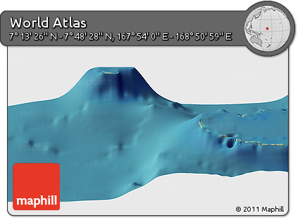 Satellite Panoramic Map of the Area around 7° 30' 57" N, 168° 22' 30" E