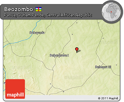 Physical 3D Map of Beozombo