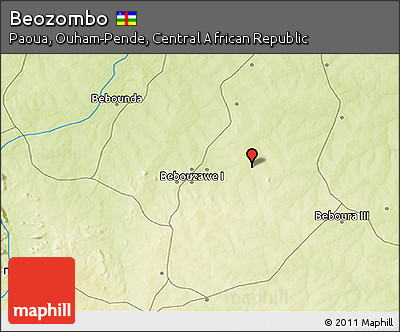 Physical 3D Map of Beozombo