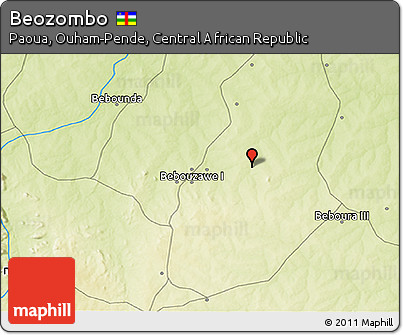 Physical 3D Map of Beozombo