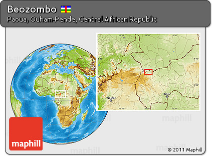 Physical Location Map of Beozombo